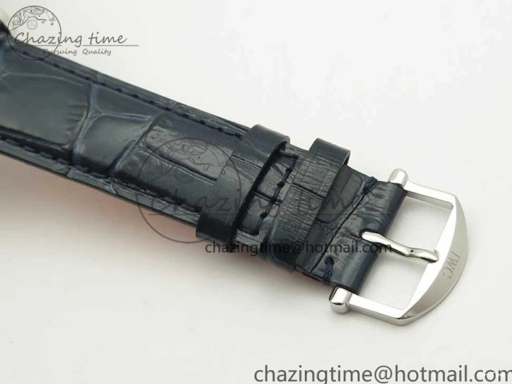 MIROTIME 0419 Portofino Automatic SS FKF 1:1 Best Edition Blue Dial on Blue Leather Strap A Cozy 7133